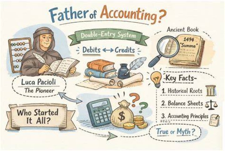 Who is the father of accounting and his contributions?
