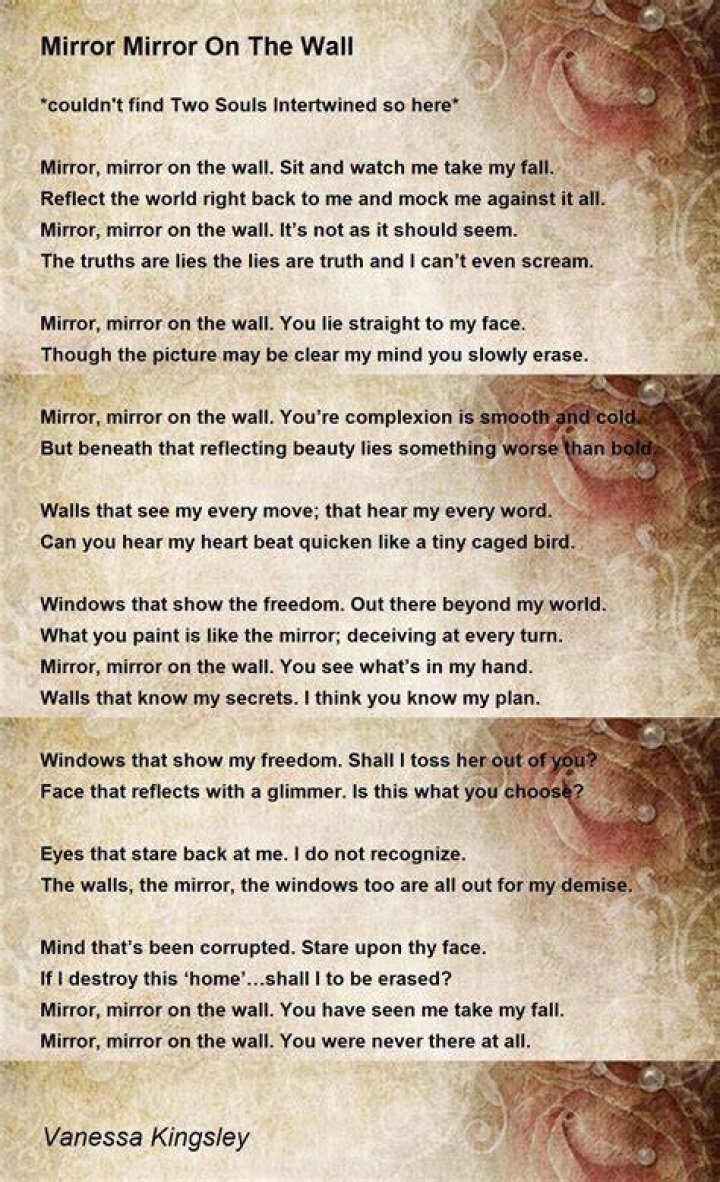 Who is the person who says Mirror, mirror on the wall?