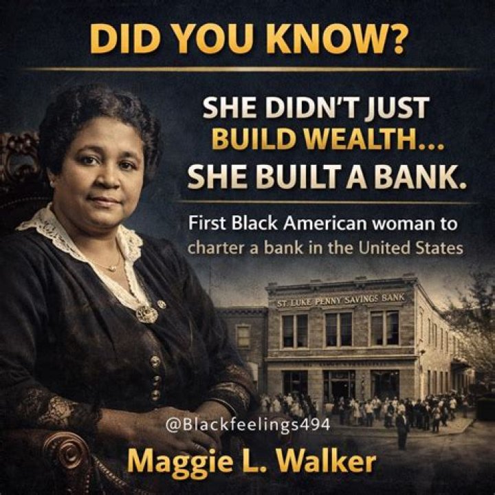 Who was the first African American woman to charter a bank?