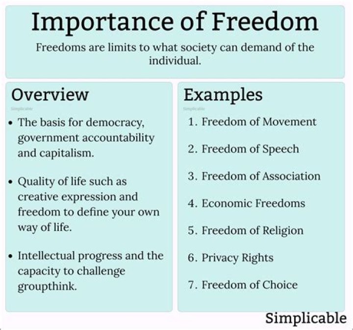 Why freedom is important in life?
