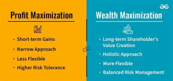 Why is profit maximization not consistent with wealth maximization?